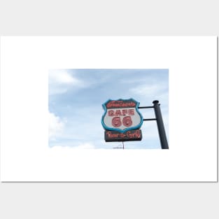 Route 66 sign for Cruisers Bar and Grill Posters and Art